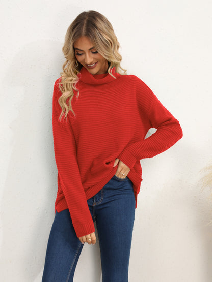 Wild Willa Turtleneck Classic Silhouette Sweater