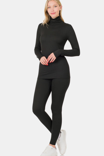 Fairest Of Them All Turtleneck Top and Leggings Lounge Set