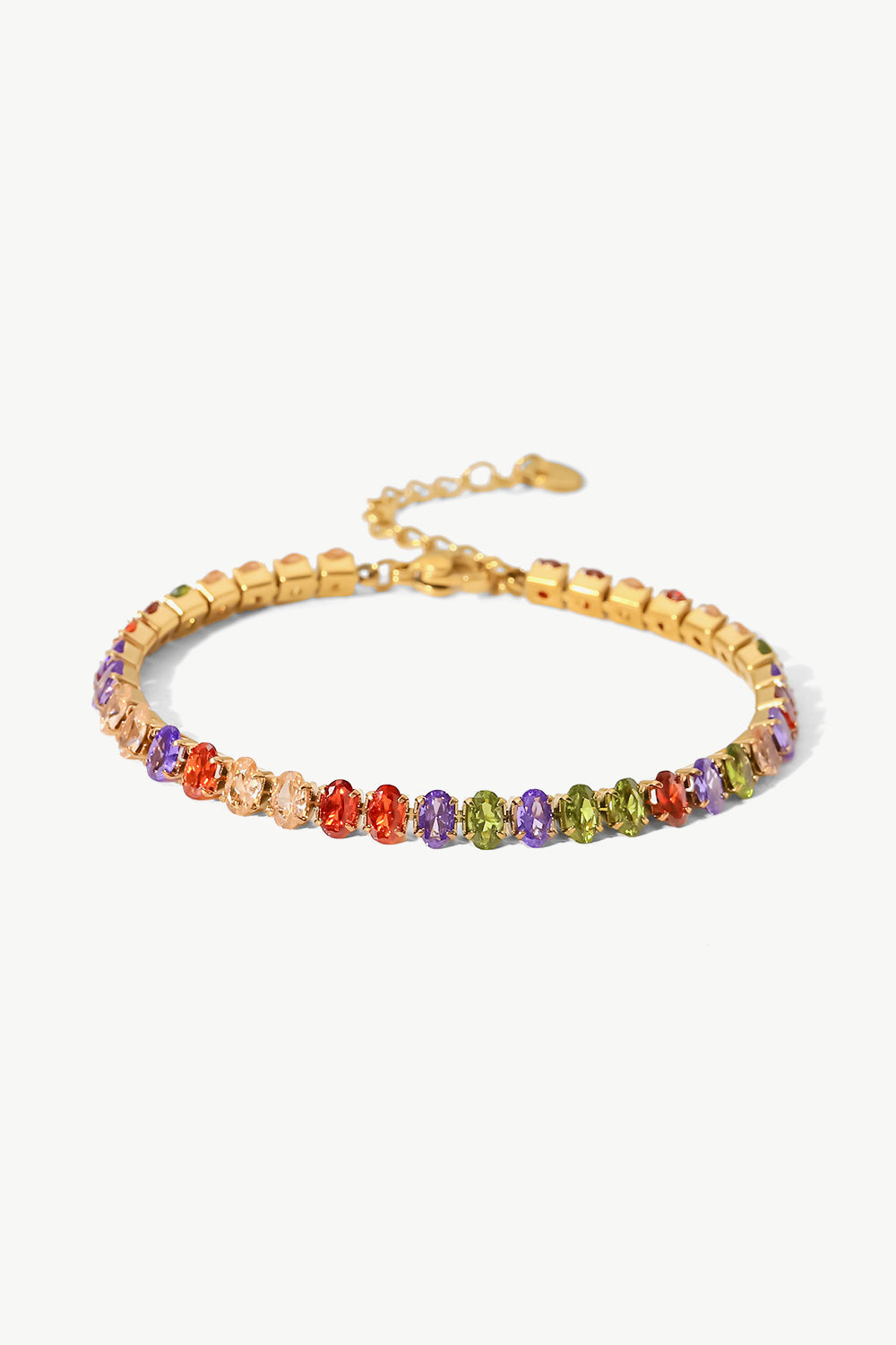 Alice's Enchanted Gemstones 18K Gold Plated Multicolored Bracelet