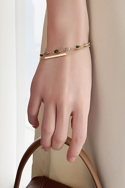 'Tea Party Treasures' Double-Layered Bracelet