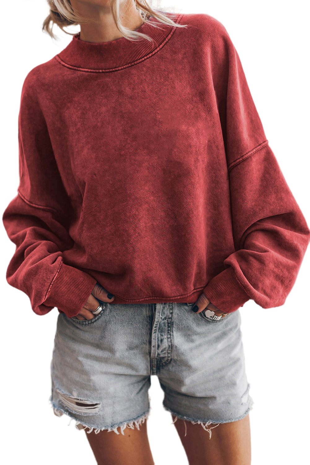 Alize Stone Washed Oversized Sweatshirt