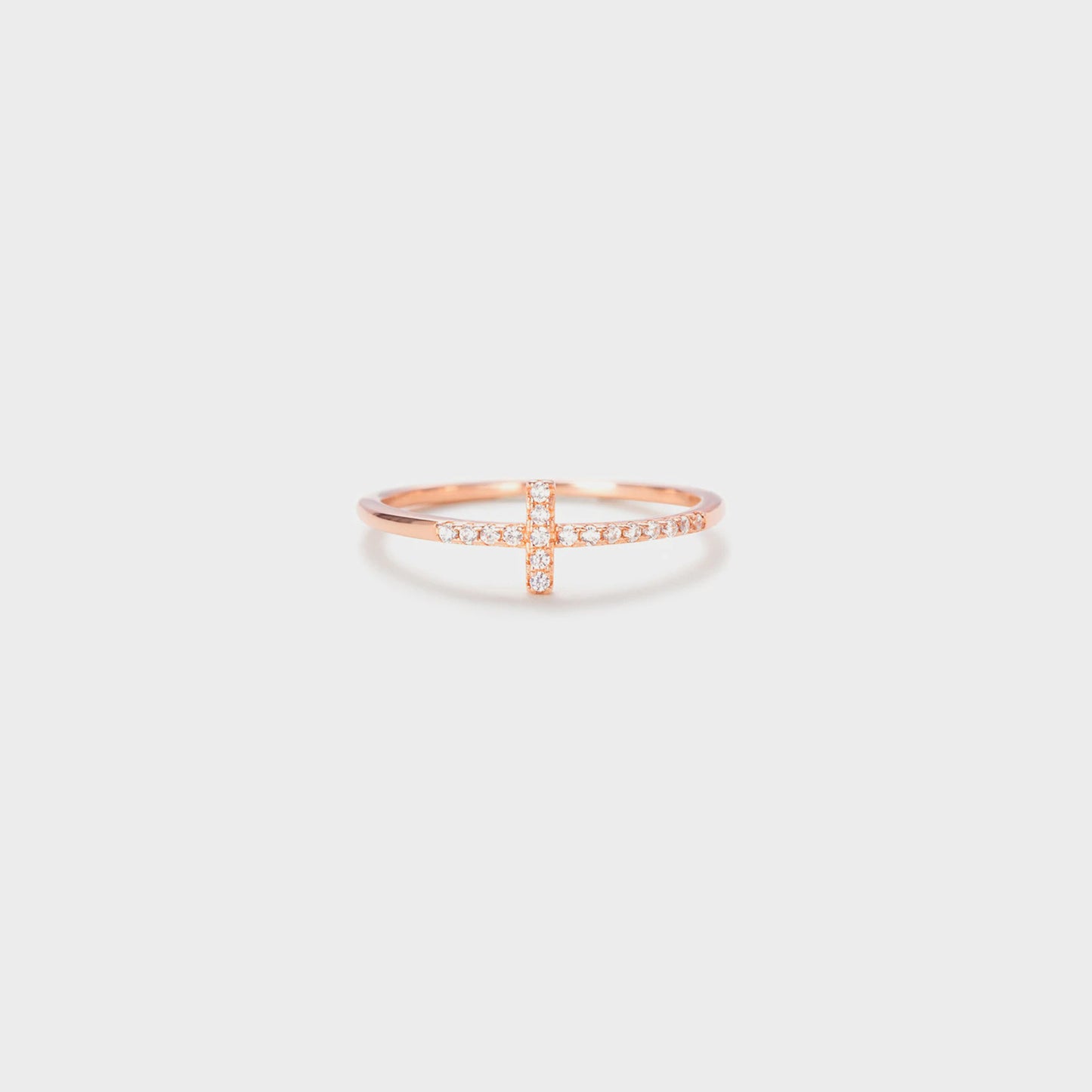 'Enchanted Manuscript' Cross Inlaid 925 Sterling Silver Ring