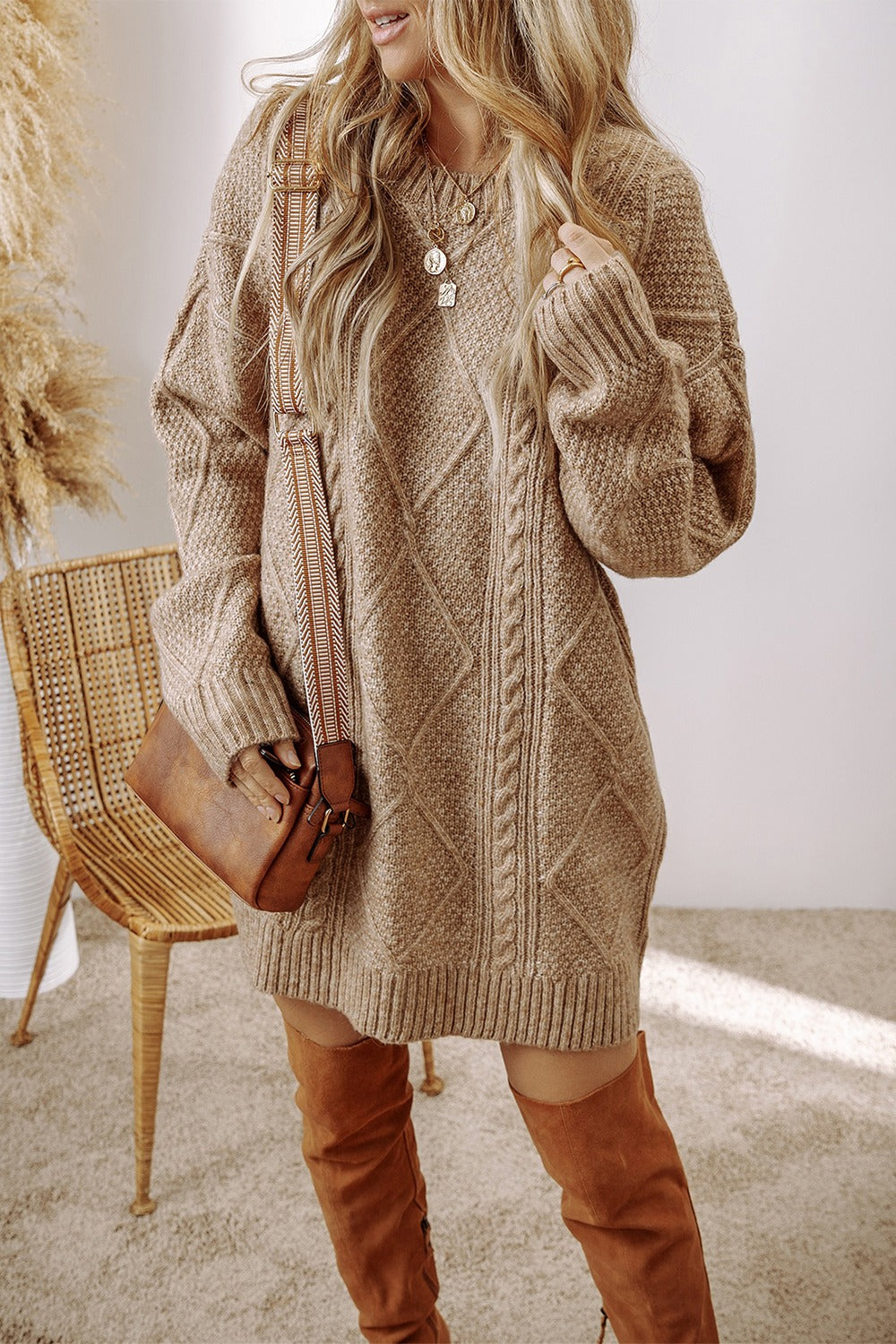 Blackwood Cabled Sweater Dress