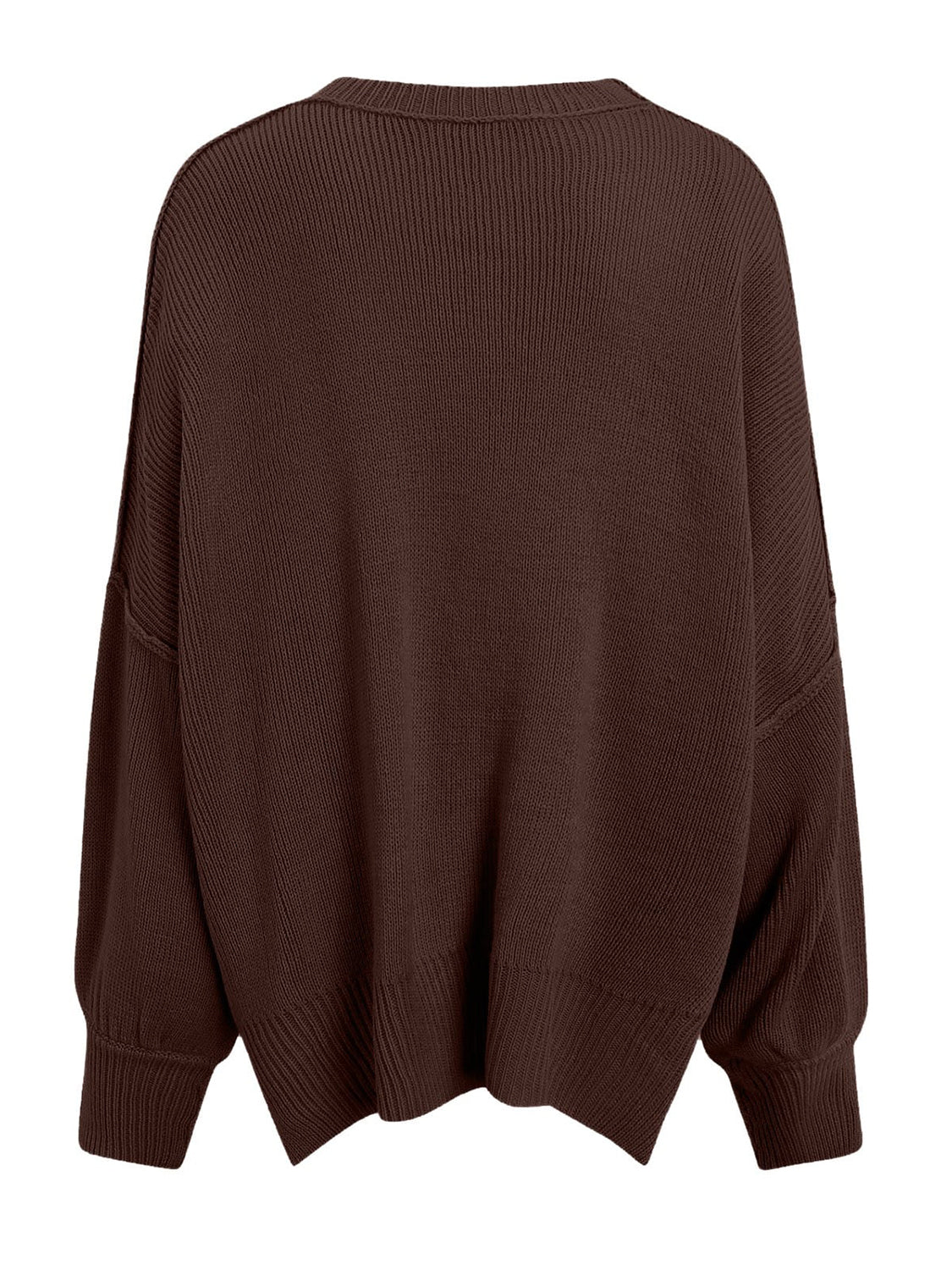 Hemlock Haze Reverse Seam Side Slit Sweater