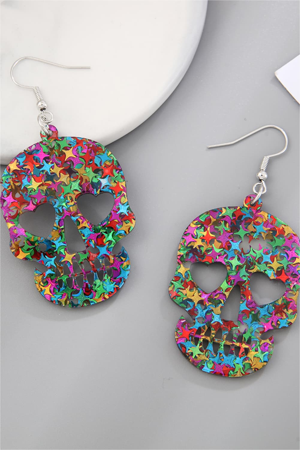 The Joyful Dead Skull Drop Earrings