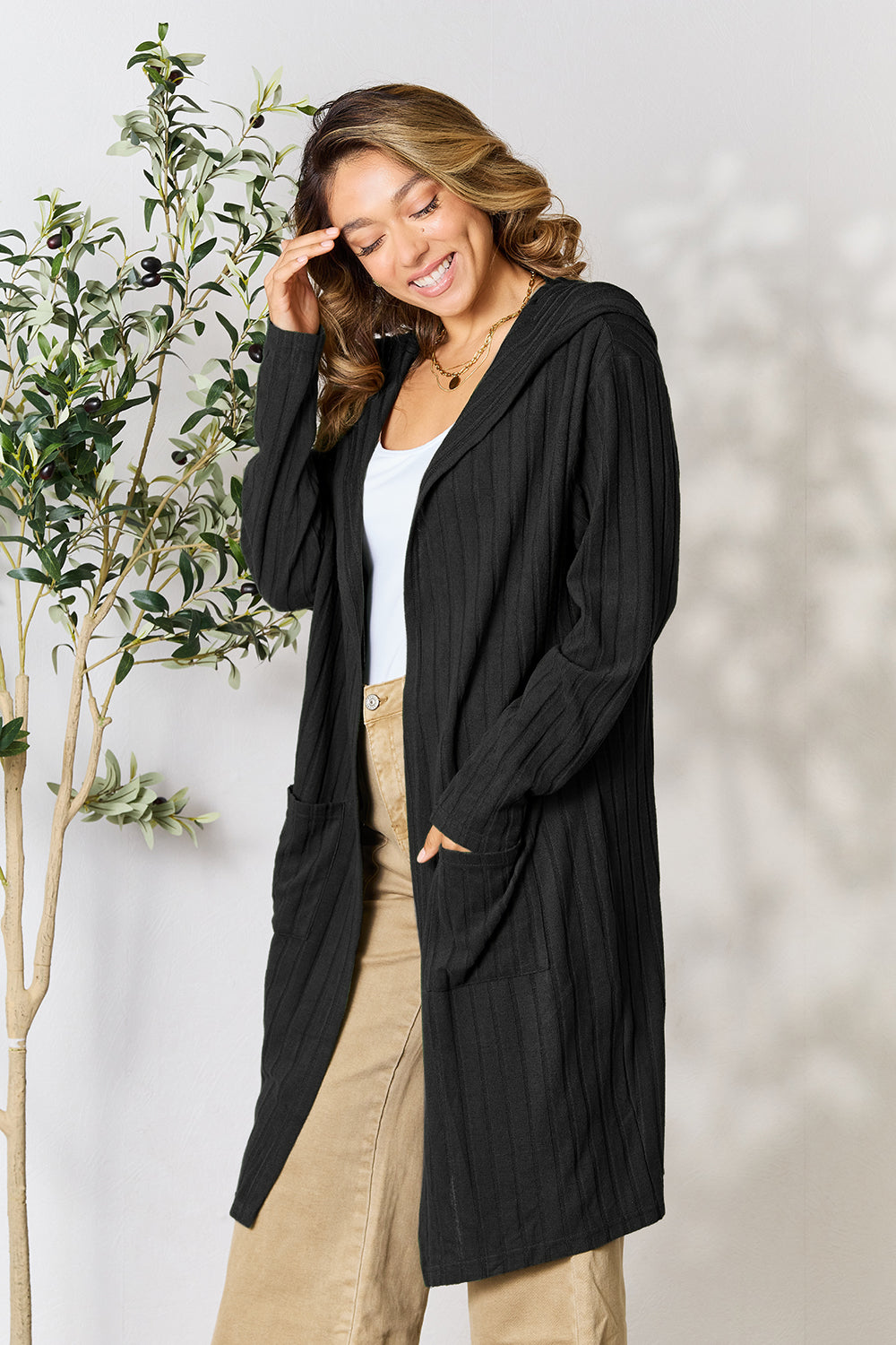 Everhart Studies Hooded Sweater Cardigan