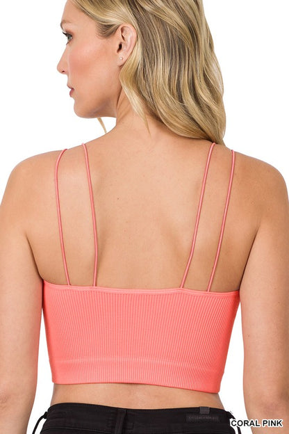 Joanna Ribbed Seamless Double Strap Brami