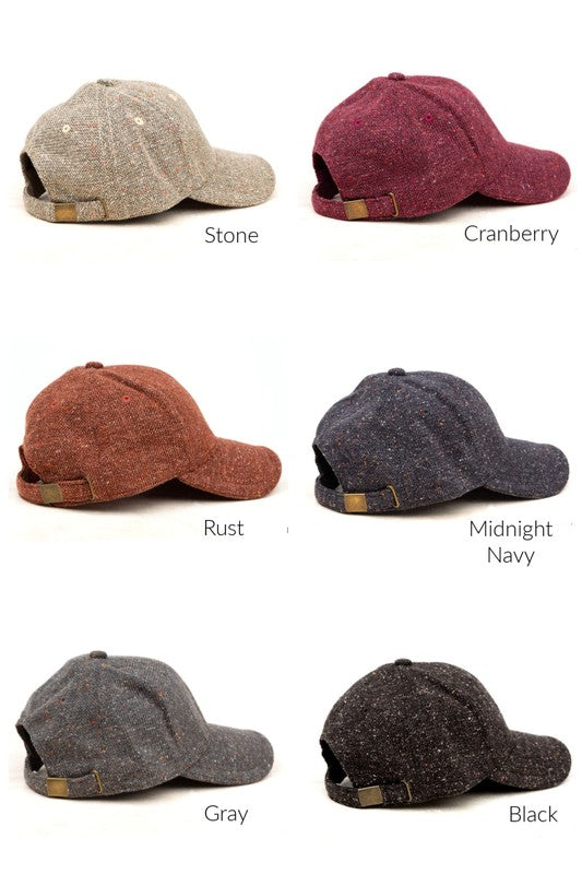 Midnight Study Fall Tweed Baseball Hat