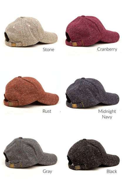 Midnight Study Fall Tweed Baseball Hat