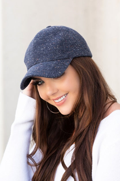 Midnight Study Fall Tweed Baseball Hat