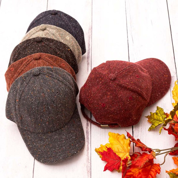 Midnight Study Fall Tweed Baseball Hat