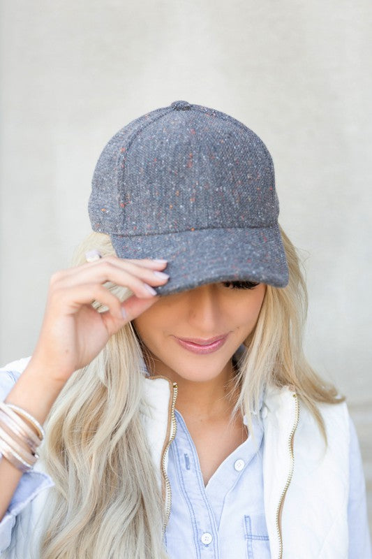 Midnight Study Fall Tweed Baseball Hat