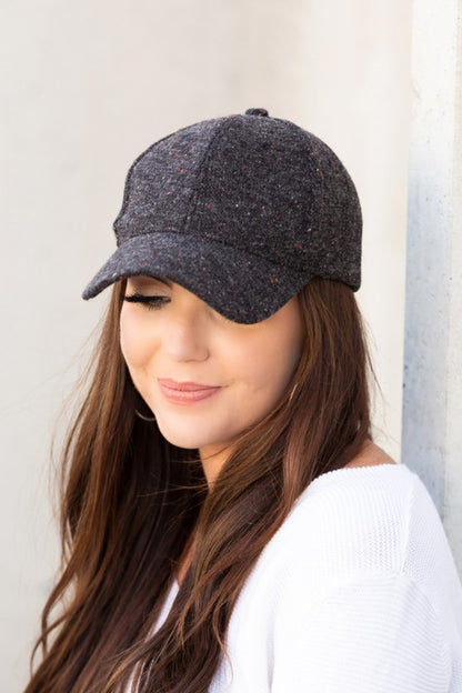 Midnight Study Fall Tweed Baseball Hat