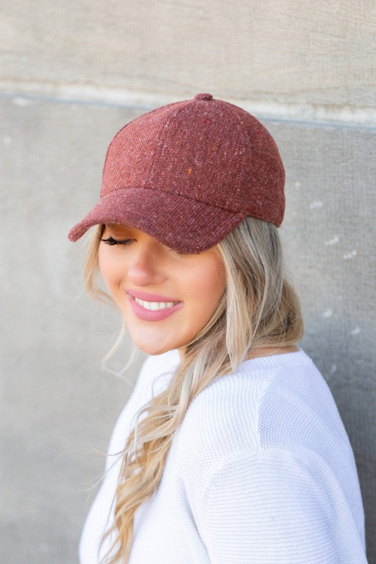 Midnight Study Fall Tweed Baseball Hat