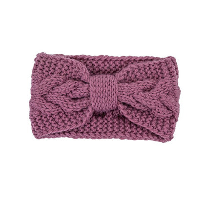 Serendipity Spark Winter Crochet Bow Twisted Head Band