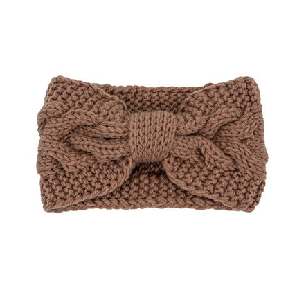 Serendipity Spark Winter Crochet Bow Twisted Head Band