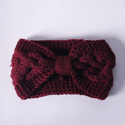 Serendipity Spark Winter Crochet Bow Twisted Head Band