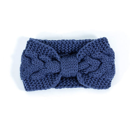 Serendipity Spark Winter Crochet Bow Twisted Head Band