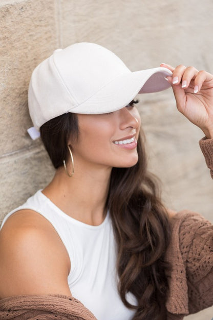 Vivacious Velour Ball Cap