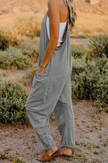 Wishing Well Wonder Jumpsuit V-Neck Sleeveless with Pockets