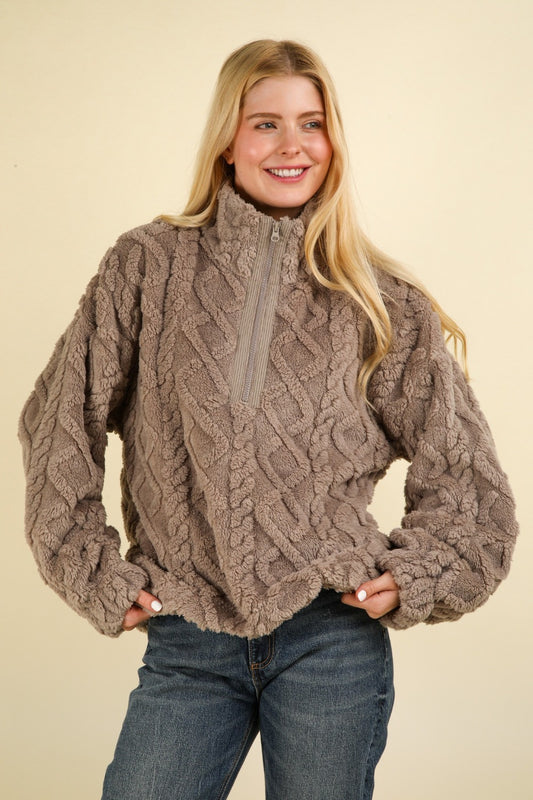 cable knit sweater