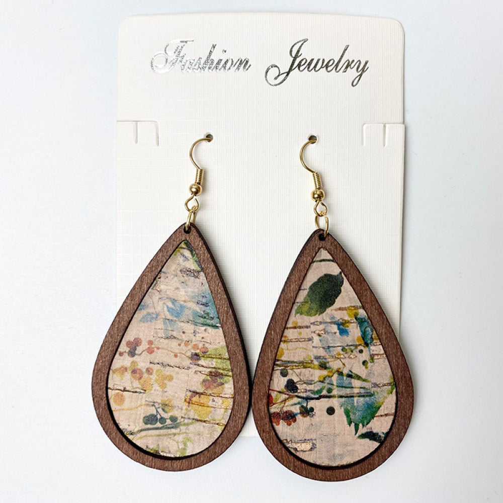 'World Travels' Teardrop Dangle Earrings