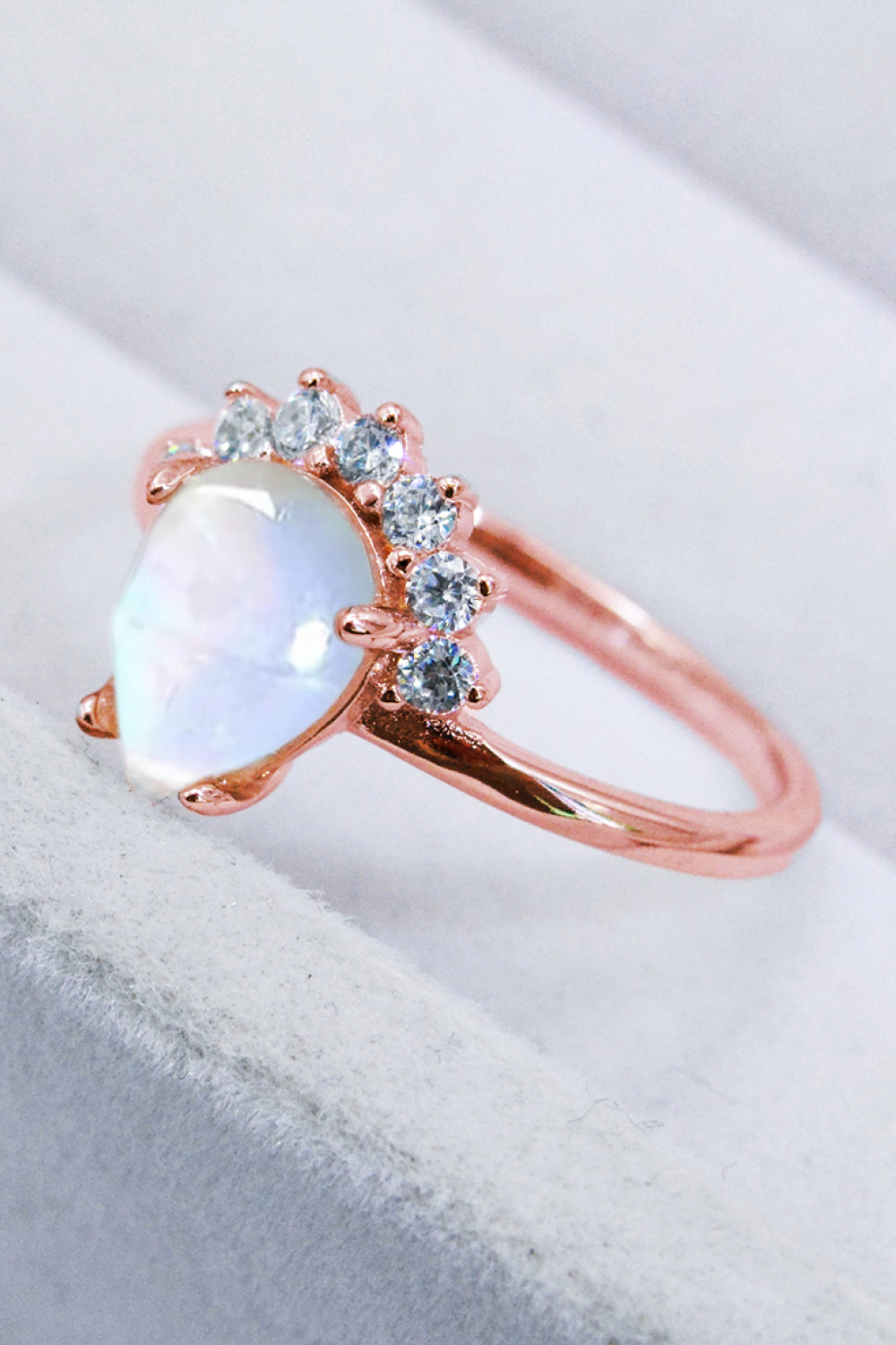 Ice Queen Moonstone Sterling Silver Ring