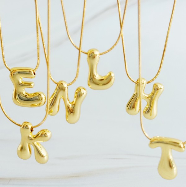 Curious Letters Initial Necklace