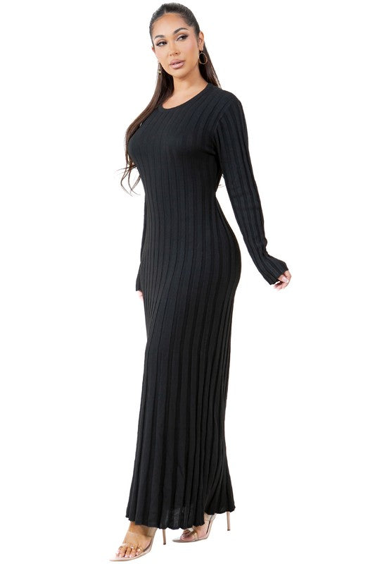 Ethereal Whisper Knit Maxi Dress