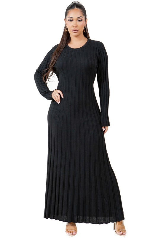 Ethereal Whisper Knit Maxi Dress