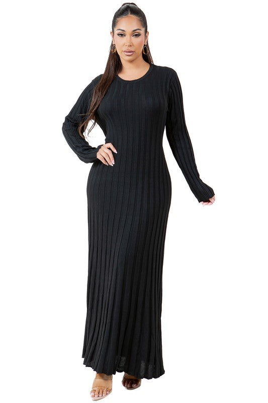 Ethereal Whisper Knit Maxi Dress