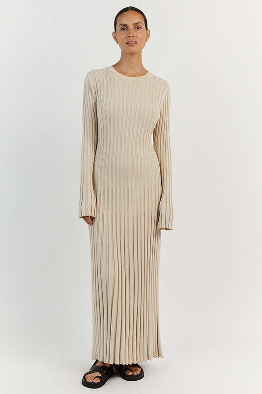 Ethereal Whisper Knit Maxi Dress