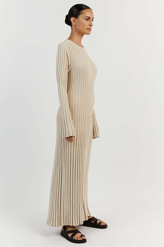 Ethereal Whisper Knit Maxi Dress