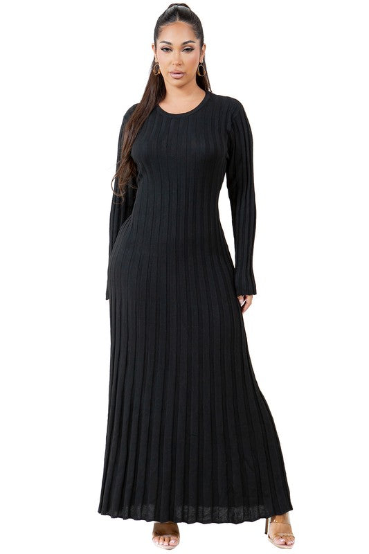 Ethereal Whisper Knit Maxi Dress