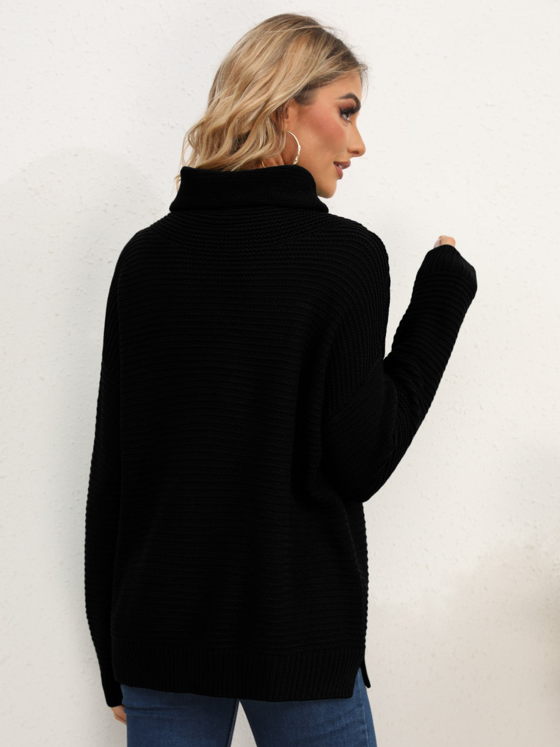 Wild Willa Turtleneck Classic Silhouette Sweater