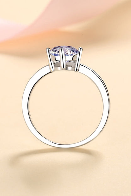 'Enigmatic Wonder' 1 Carat Moissanite Ring 925 Sterling Silver Ring