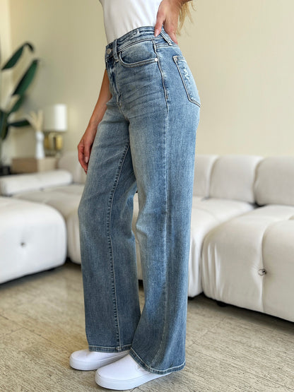 Lecture Notes Denim High Waist Straight Leg Jeans