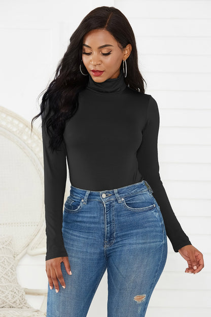 Sweet Memories Turtleneck Long Sleeve Bodysuit