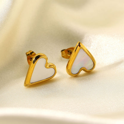 'Hearts of Fool Gold' Stud Earrings