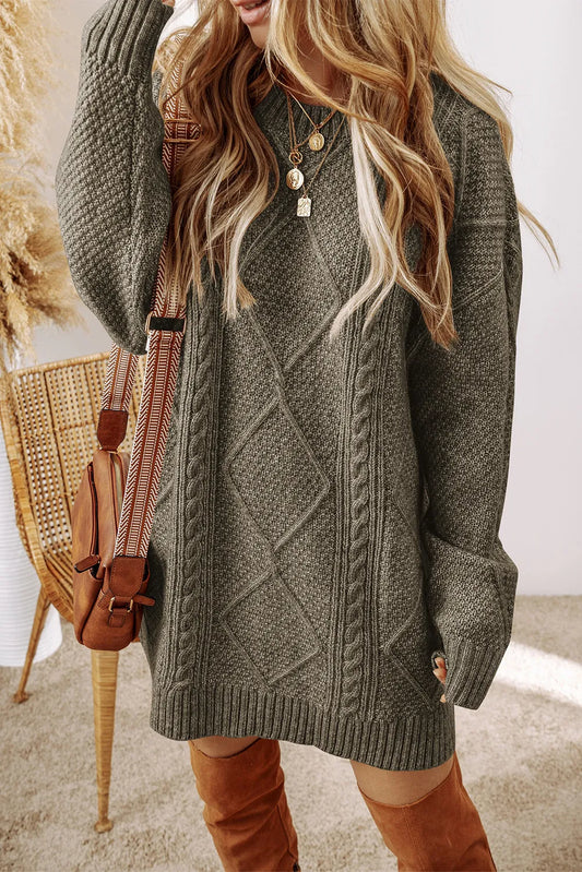 Blackwood Cabled Sweater Dress