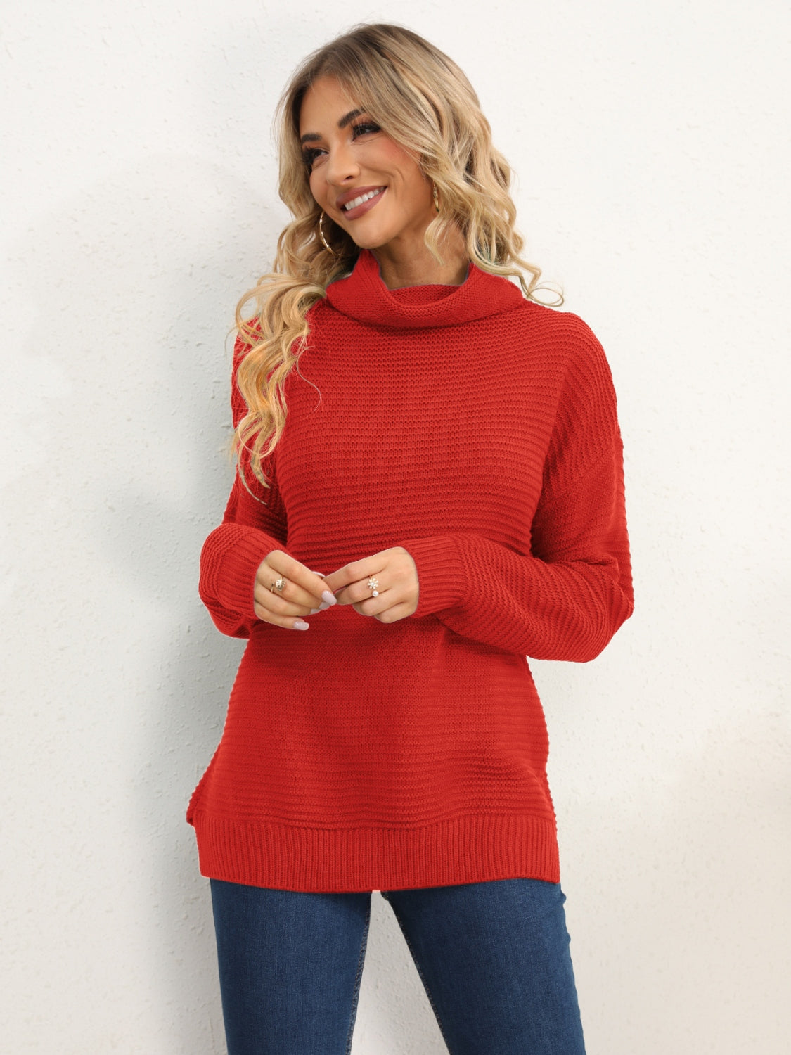 Wild Willa Turtleneck Classic Silhouette Sweater