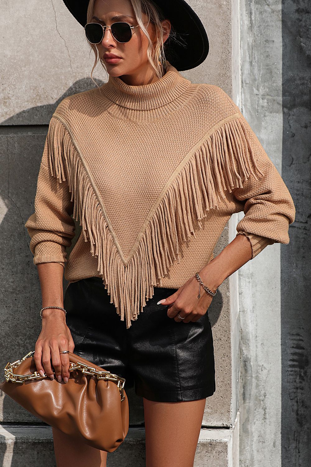 Can't Stop Me Tassel Front Long Sleeve Sweater