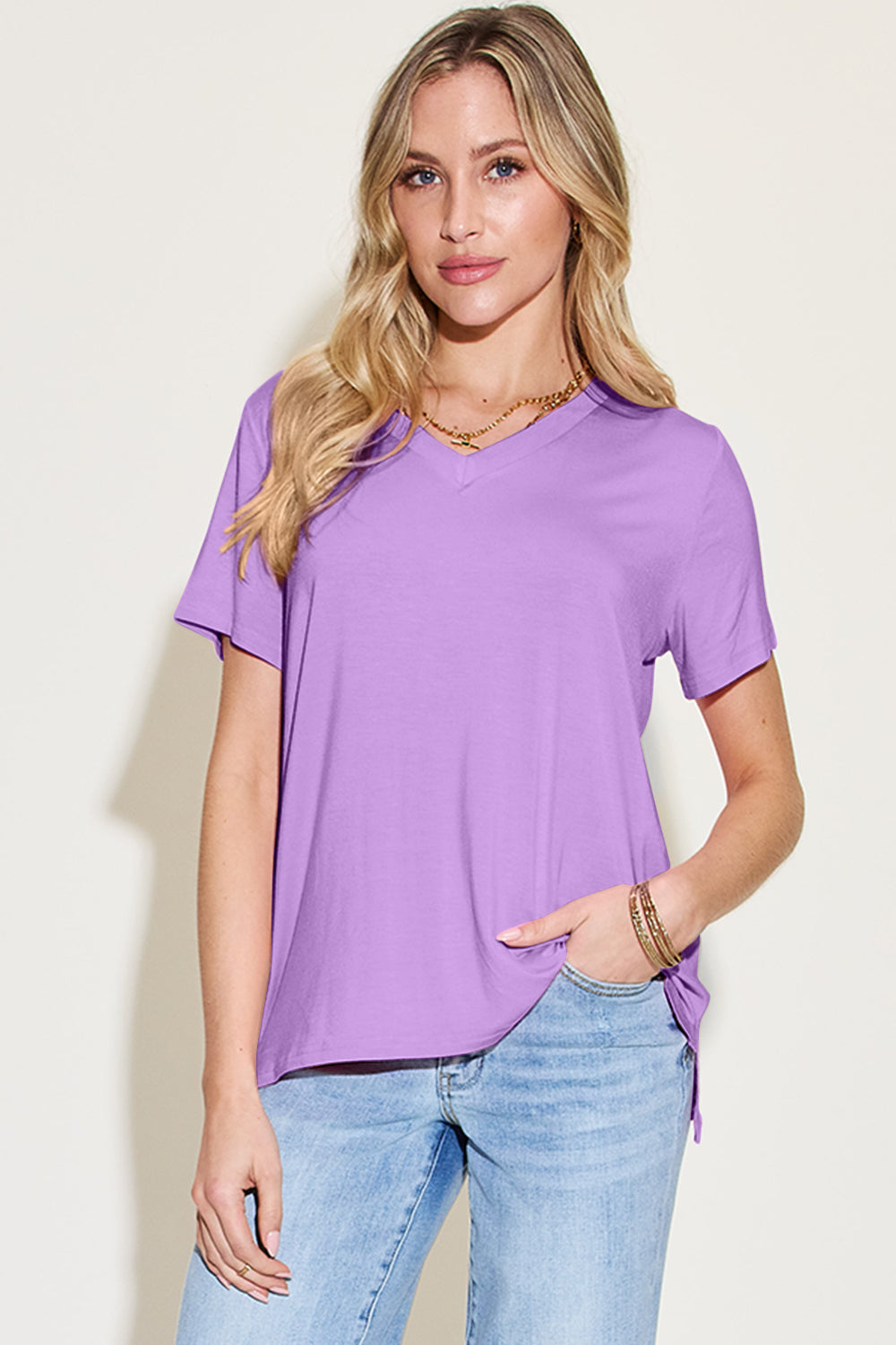 Luxe Lullaby Bamboo High-Low T-Shirt