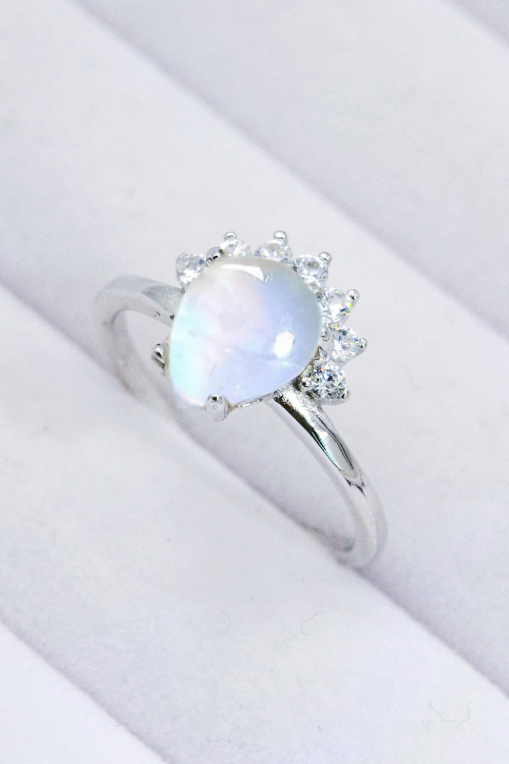 Ice Queen Moonstone Sterling Silver Ring