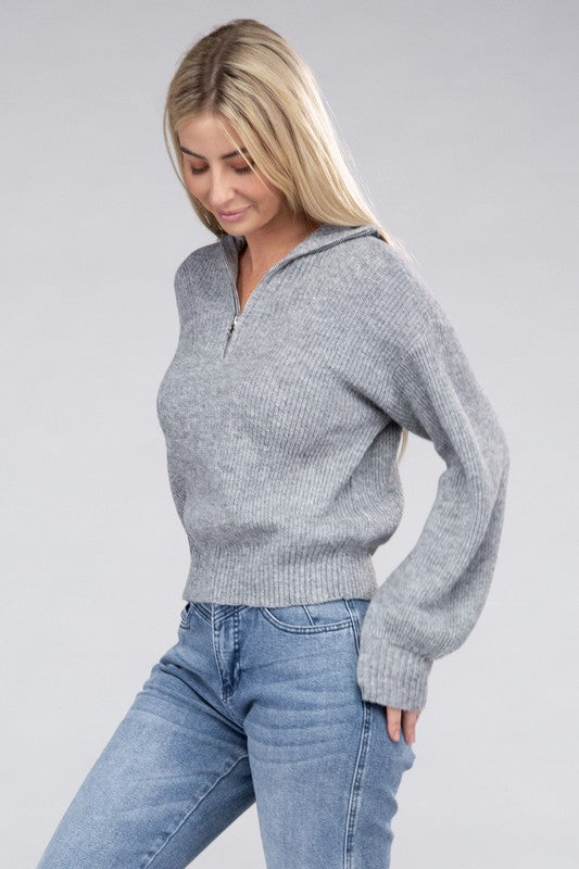 Fables And Frost Easy-Wear Half-Zip Sweater