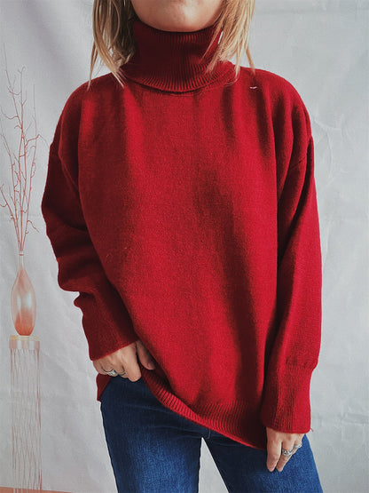 The Scholar's Snug Turtleneck Long Sleeve Sweater