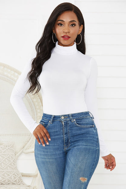 Sweet Memories Turtleneck Long Sleeve Bodysuit