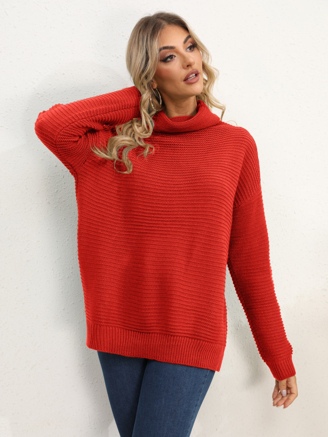 Wild Willa Turtleneck Classic Silhouette Sweater