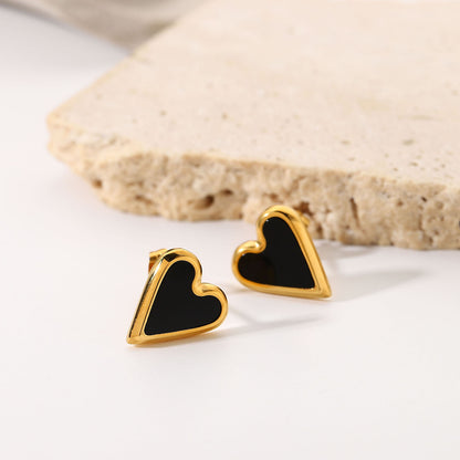 'Hearts of Fool Gold' Stud Earrings