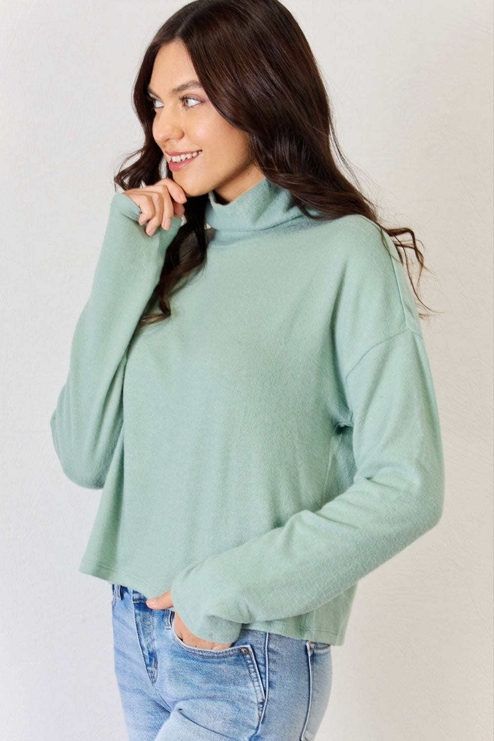 Luxe Layer Long Sleeve Turtleneck Top